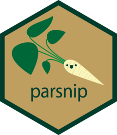 a drawing of a parsnip on a beige background